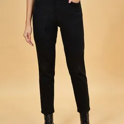 SF JEANS by Pantaloons Women Slim Fit High-Rise Clean Look Stretchable Jeans-image-92