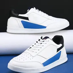 Mast & Harbour Men Blue Round Toe Comfort Insole Sneakers-picture-20