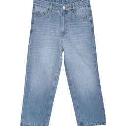 Cantabil Girls Regular Fit Light Fade Stretchable Cotton Jeans-picture-35