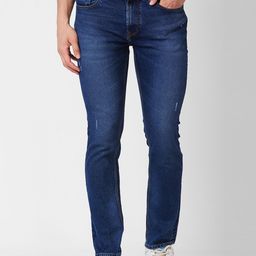 SPYKAR Men Mid-Rise Low Distress Heavy Fade Stretchable Jeans-picture-42