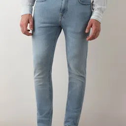 SELECTED Men Slim Fit Clean Look Heavy Fade Stretchable Jeans-picture-21