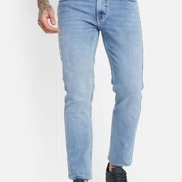Octave Men Mid-Rise Clean Look Heavy Fade Cotton Jeans-picture-34
