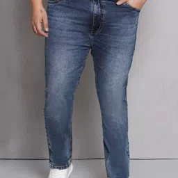 John Pride Men Plus Size Heavy Fade Stretchable Jeans-image-22