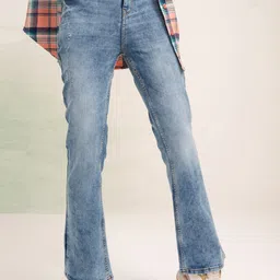 Tokyo Talkies Women Straight Fit Heavy Fade Stretchable Jeans-picture-38