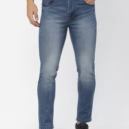 FEVER Men Blue Slim Fit Light Fade Stretchable Jeans-image-99