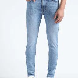 Flying Machine Men Clean Look Mid-Rise  Skinny Fit Heavy Fade Stretchable Jeans-picture-15