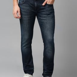 SPYKAR Men Cotton Slim Fit Low-Rise Light Fade Stretchable Jeans-picture-2