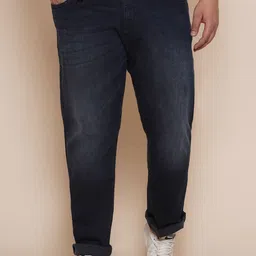 John Pride Men Plus Size Mid-Rise Light Fade Stretchable Jeans-picture-24