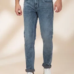 Being Human Men Classic Slim Fit Light Fade Stretchable Jeans-picture-23