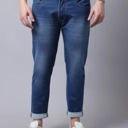 Rodamo Men Blue Slim Fit Light Fade Jeans-picture-22
