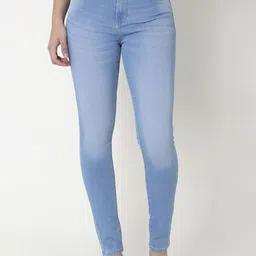 SPYKAR Women Skinny Fit High-Rise Light Fade Stretchable Jeans-image-76