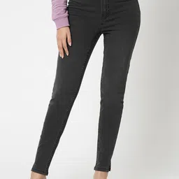 Vero Moda Women Skinny Fit High-Rise Light Fade Clean Look Stretchable Jeans-image-6
