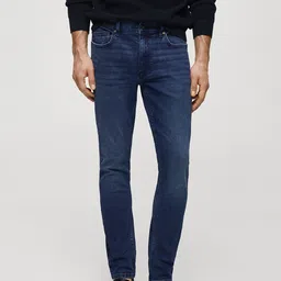 MANGO MAN Skinny Fit Light Fade Stretchable Jeans image 1