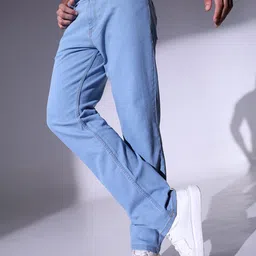 Hubberholme Men Relaxed Fit Light Fade Clean Look Stretchable Jeans-picture-36