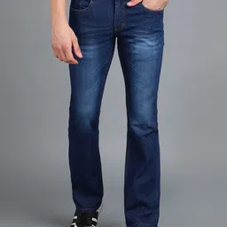 Urbano Fashion Men Mid Rise Heavy Fade Stretchable Bootcut Jeans-picture-24