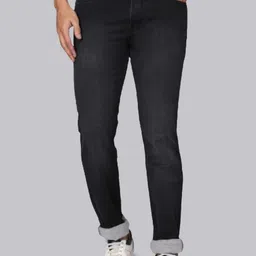 RJ Denim Men Slim Fit Highly Distressed Light Fade Stretchable Jeans image 1