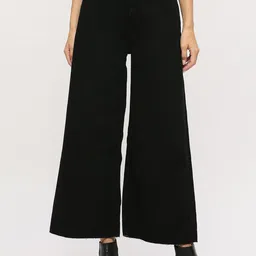 Harvard Women Wide Leg High-Rise Clean Look Stretchable Jeans-image-98