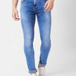 SPYKAR Men Skinny Fit Low-Rise Heavy Fade Cotton Jeans-picture-9