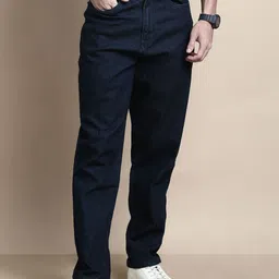 Chennis Men Straight Fit Mid-Rise Clean Look Stretchable Cotton Jeans-image-87
