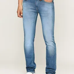 Pepe Jeans Men Mid-Rise Vapour Slim Fit Heavy Fade Stretchable Jeans image 2