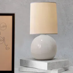 Homesake White Ceramic Contemporary Table Lamps-picture-11