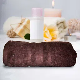Athom Living Brown Terry Cotton 500 GSM Bath Towels image 1