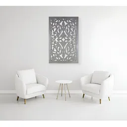 VAS collection home Turquoise Blue Textured Wooden Hanging Wall Decor-picture-14