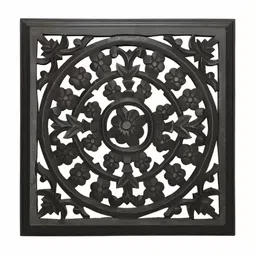 VAS collection home Black Textured Wooden Wall Plate-image-65