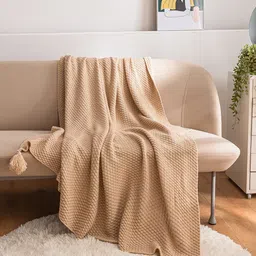 JC HOME Brown Summer Double Bed Blanket-picture-26