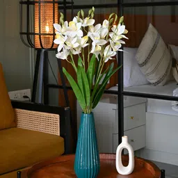 Blooming Floret White & Green Orchid  Artificial Flower image 1