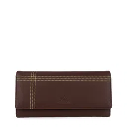 YESSBENZA Brown Textured Envelope Clutch image 1