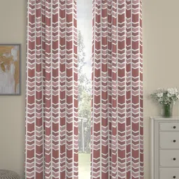 ROSARA HOME 2 Pieces Printed Door Curtains-picture-25