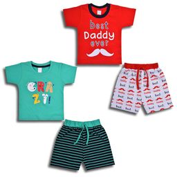 Wish Karo Boys Pack Of 2 Printed Cotton T-Shirt With Shorts-picture-22