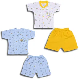 Wish Karo Boys Pack Of 2 Printed Cotton Shirt With Shorts-picture-29