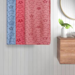 FABINALIV Blue & Red Kids 3 Pieces Geometric Printed Cotton 350 GSM Bath Towels-picture-26