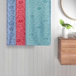 FABINALIV Kids Blue & Red 3 Pieces Printed 350 GSM Cotton Bath Towels-picture-18