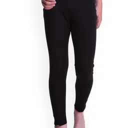 WEDZE By Decathlon Kids Black Regular Fit Solid Skiing Base Layer Trousers-picture-10