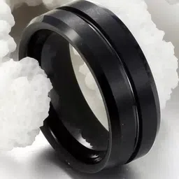 MEENAZ Men Silver-Plated Stainless Steel Chain Linked Finger Ring-image-95