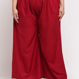 TAG 7 Women Mid-Rise Wide Leg Ethnic Flared Palazzos-image-55