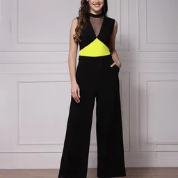 KASSUALLY Basic Jumpsuit with Lace Inserts-picture-32