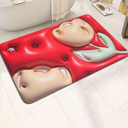 Dakshya Industries Red 3D Printed Anti Skid  Doormat-picture-30