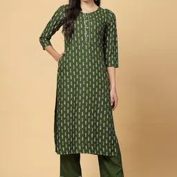 Pistaa Ethnic Motifs Printed Regular Gotta Patti Kurta With Palazzo image 1