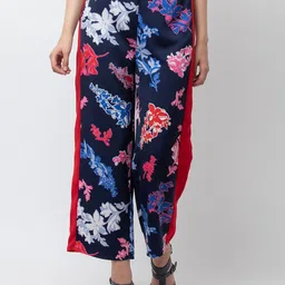 DODO & MOA Women Floral Printed Parallel Trousers-picture-36