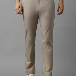 Allen Solly Men Solid Textured Trousers-image-63