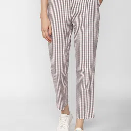 Van Heusen Woman Women Checked Mid-Rise Trousers-picture-39