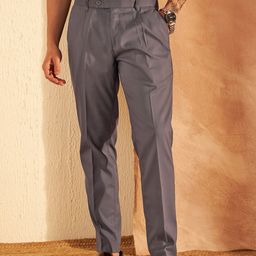 DENNISON Men Smart Tapered Fit Easy Wash Pleated Trousers-picture-9