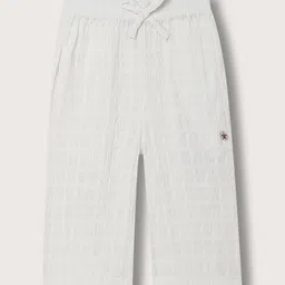 ELLE Girls Striped Mid Rise Plain Pure Cotton Parallel Trousers-picture-53
