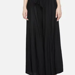 Moda Rapido Women Relaxed Flared Trousers-image-8