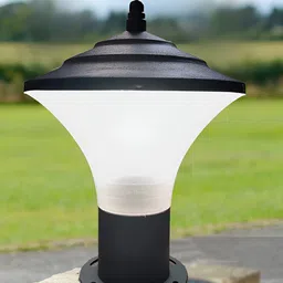 Lyse Decor Grey & White Textured Outdoor Pillar Lamp-image-33