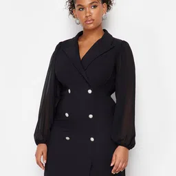Trendyol Women Puff Sleeves Sheath Dress-picture-34